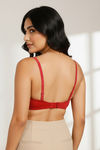Zivame Padded Wired 3/4Th Coverage T-Shirt Bra - Sundried Tomato — thumbnail 3